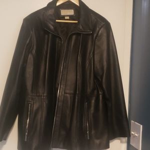 Black leather Michael Kors jacket